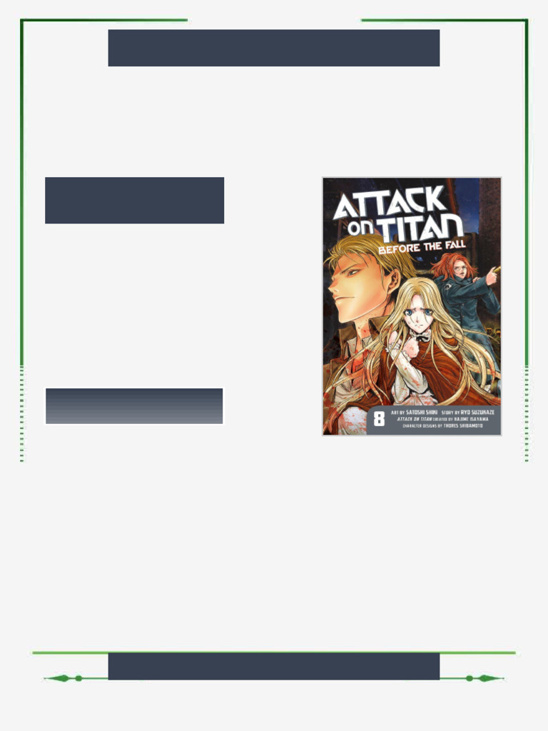 Attack on Titan Before the Fall 8 Hajime Isayama complete ebook edition ...