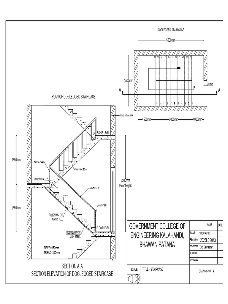 Drawing3 Model | PDF | Stairs | Architectural Elements