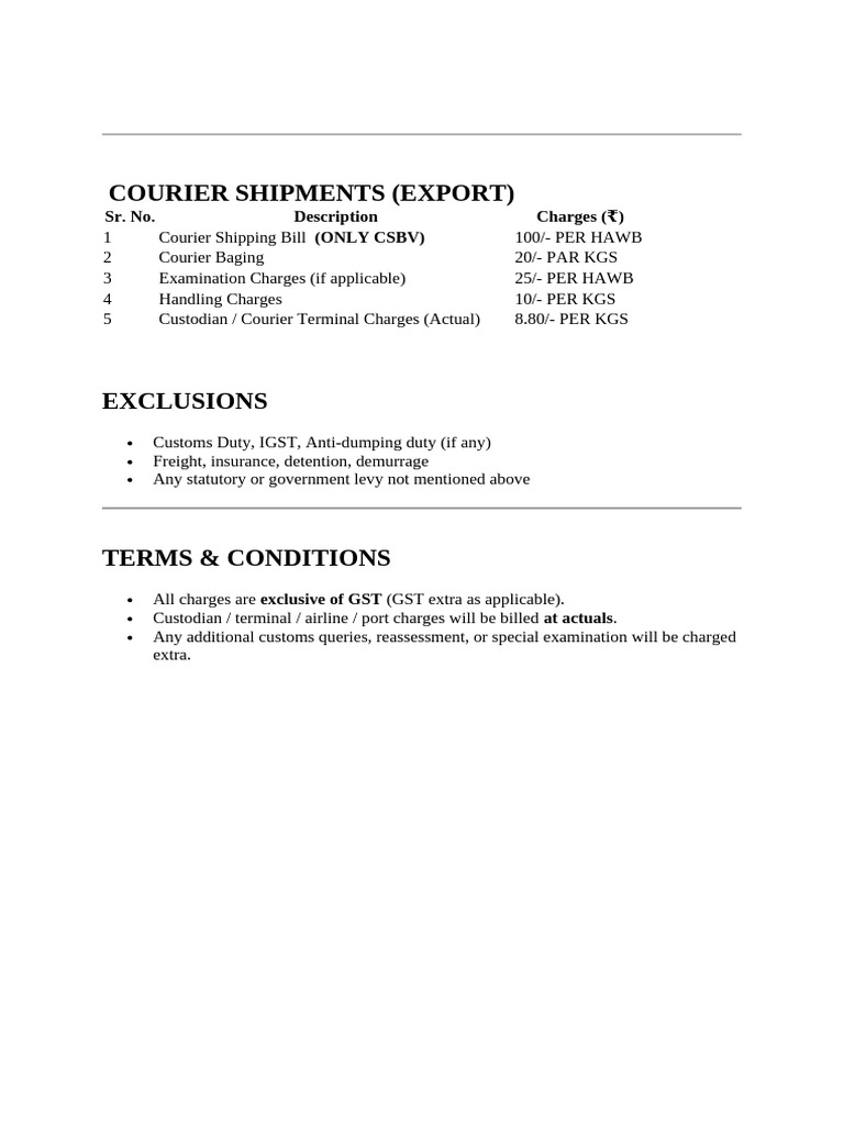 export-courier-shipment-charges-breakdown-pdf