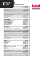 Vendor List