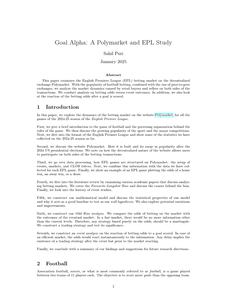 Alpha Polymarket | PDF | Gambling | Probability Distribution