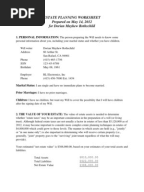 Worksheet Estate Planning Worksheet estate planning scribd worksheet for single people