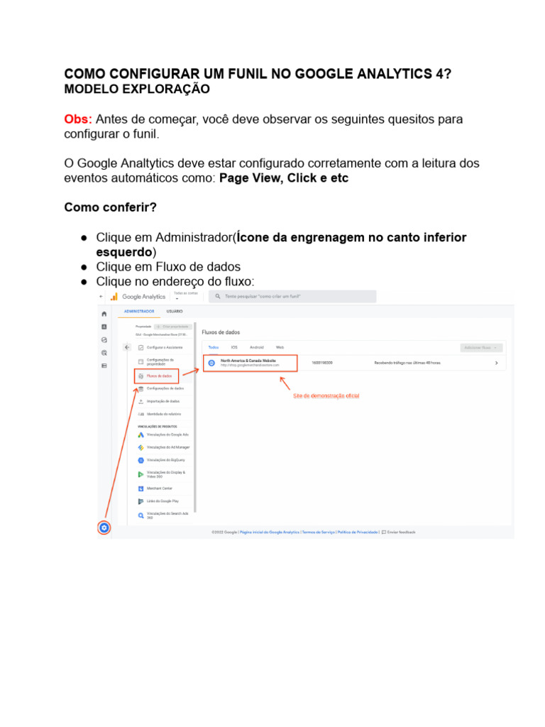 Configurando Funil no Google Analytics 4 | PDF