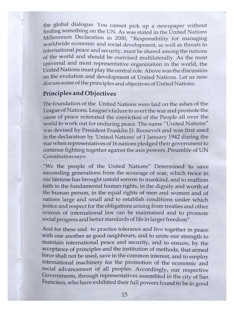 Principles and Objectives | PDF