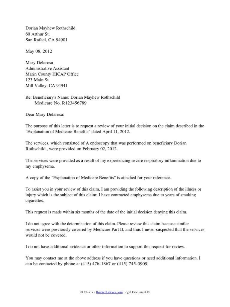 Medicare Appeal Denial Part B