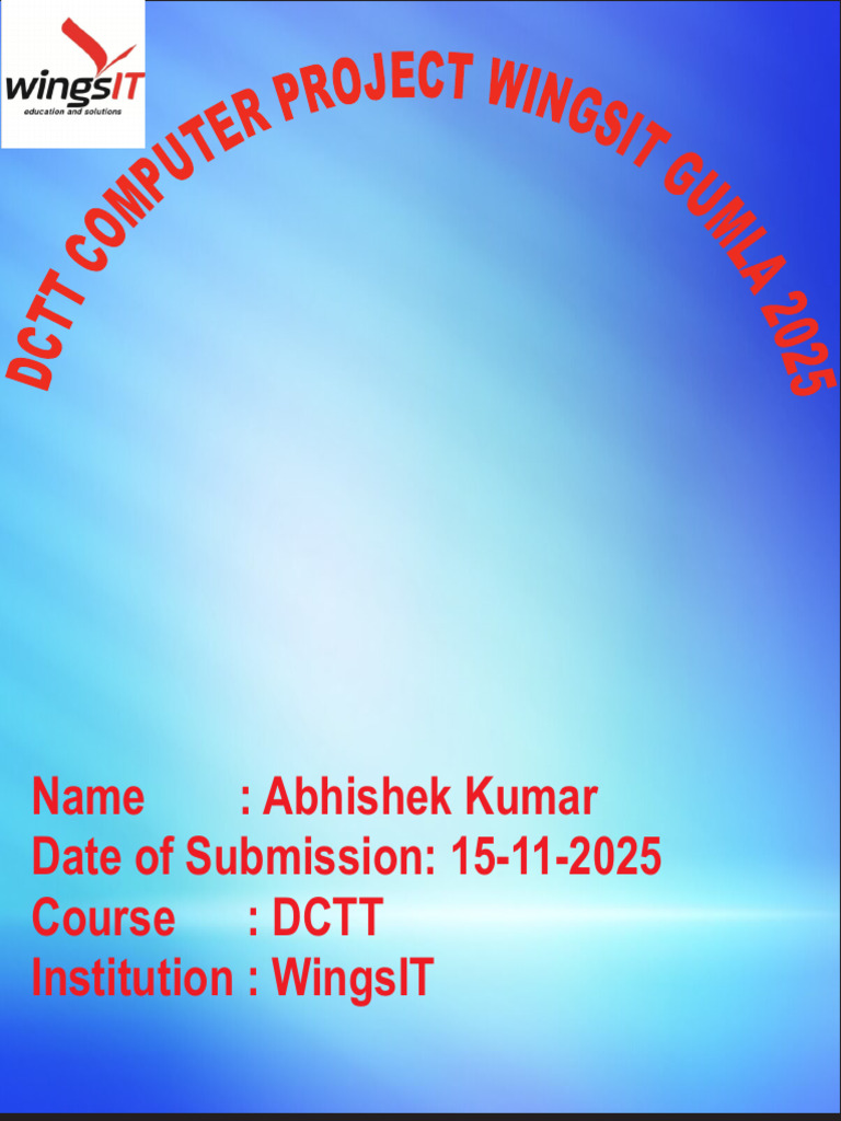 Front Page DCTT | PDF