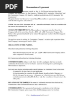 Download Memorandum of Agreement by RocketLawyer SN96882720 doc pdf