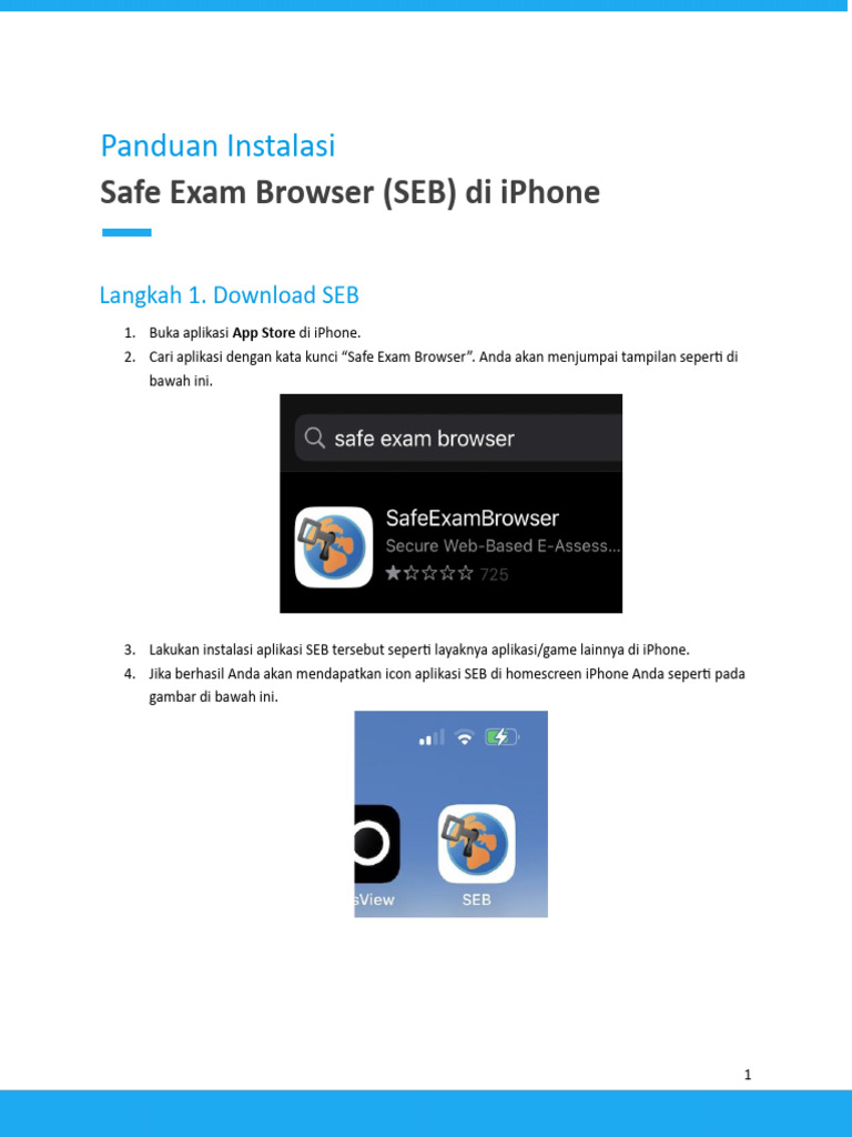 Instalasi Safe Exam Browser di iPhone | PDF