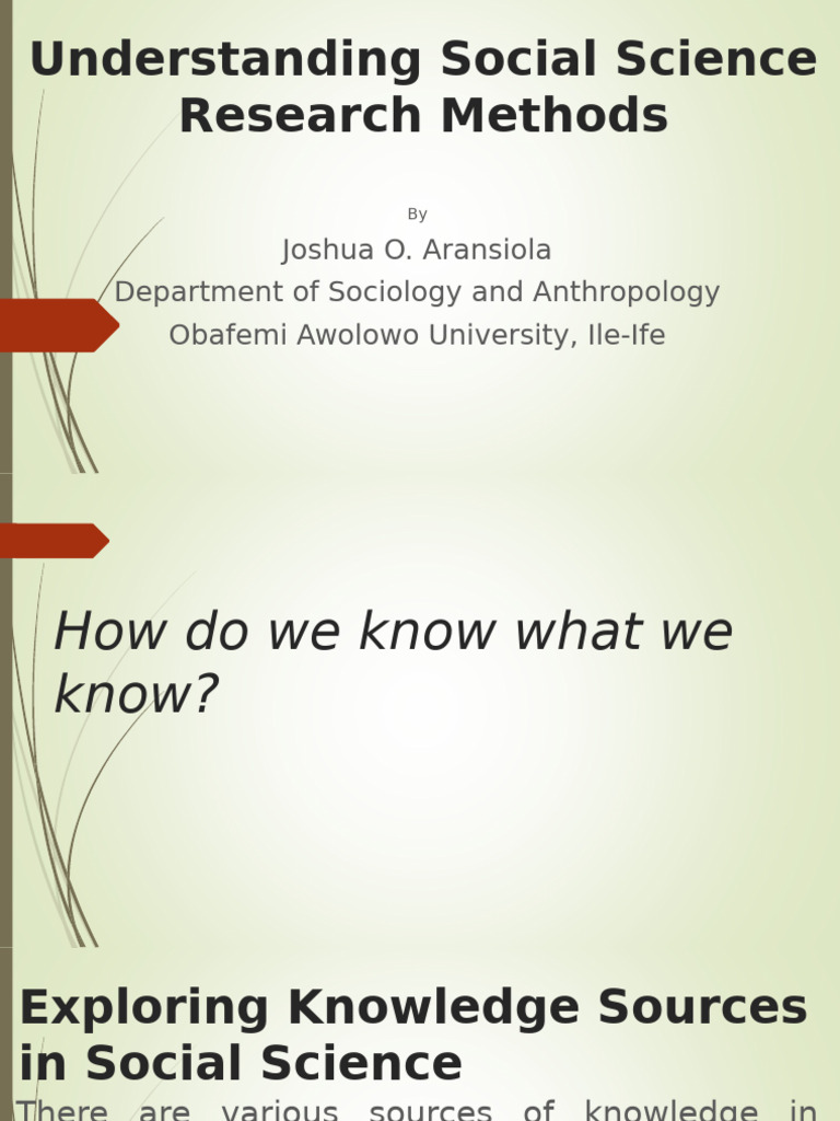 Social Science Research Methods Explained | PDF | Quantitative Research ...