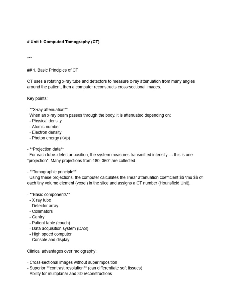 Understanding Computed Tomography Basics | PDF | Positron Emission ...