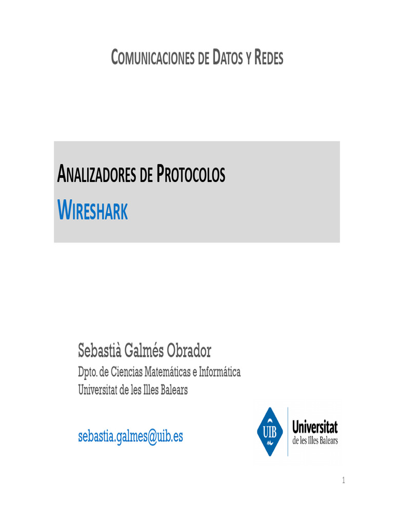 Wireshark Versión 2 | PDF | Protocolo de Control de Transmisión ...