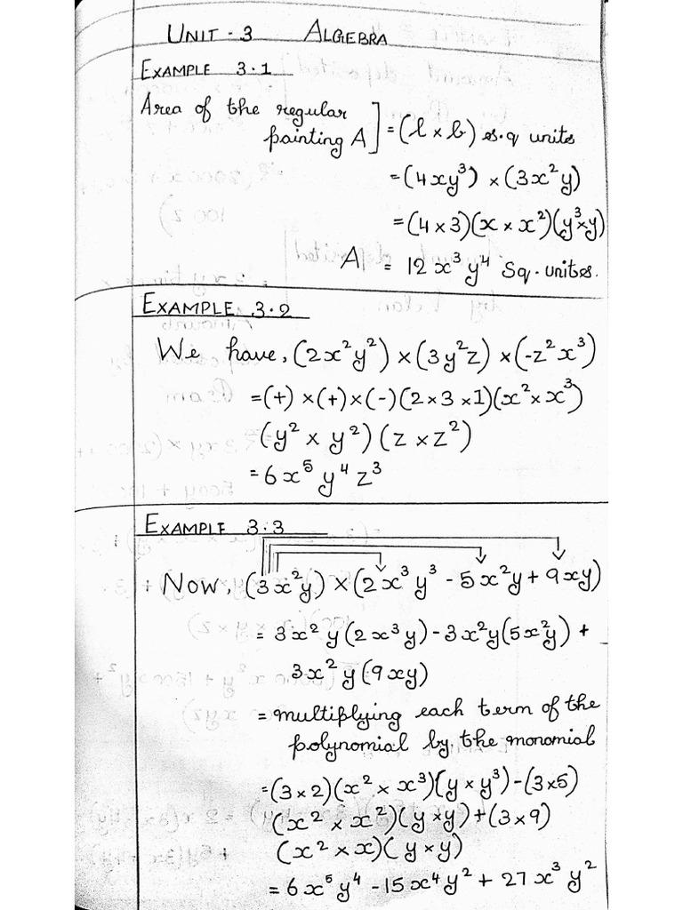 Maths PDF Unit - 3 | PDF
