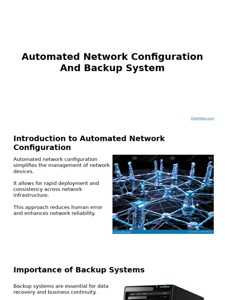 Automated Network Configuration & Backup | PDF | Backup | Automation