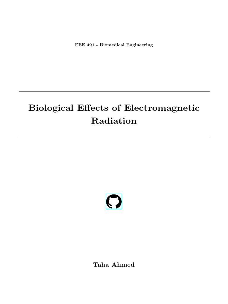 Biological Effects of Electromagnetic Radiation | PDF | Radiation ...