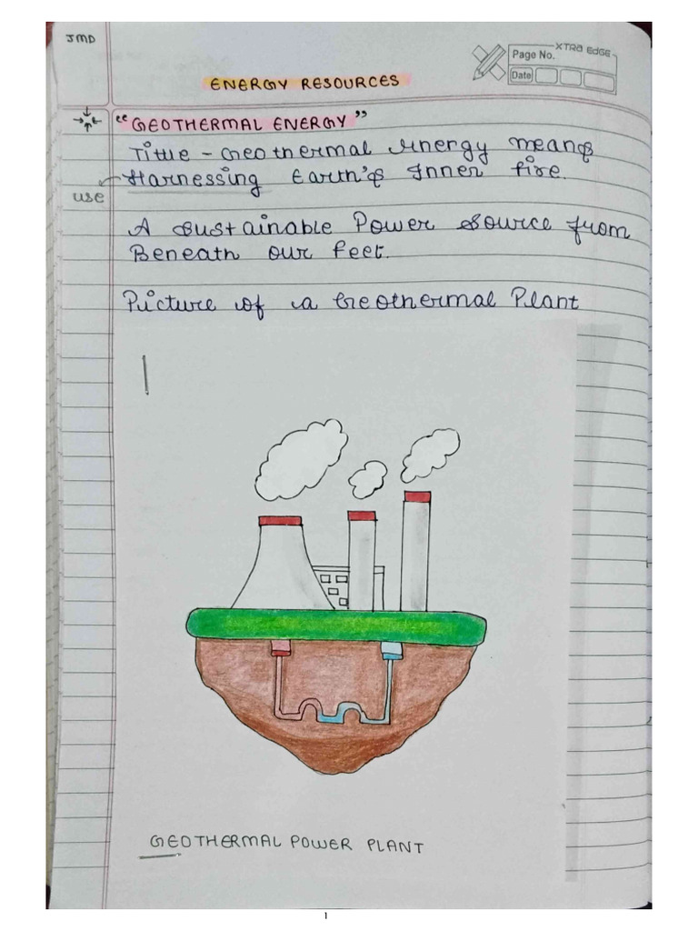 Geothermal Energy Notes Evs | PDF