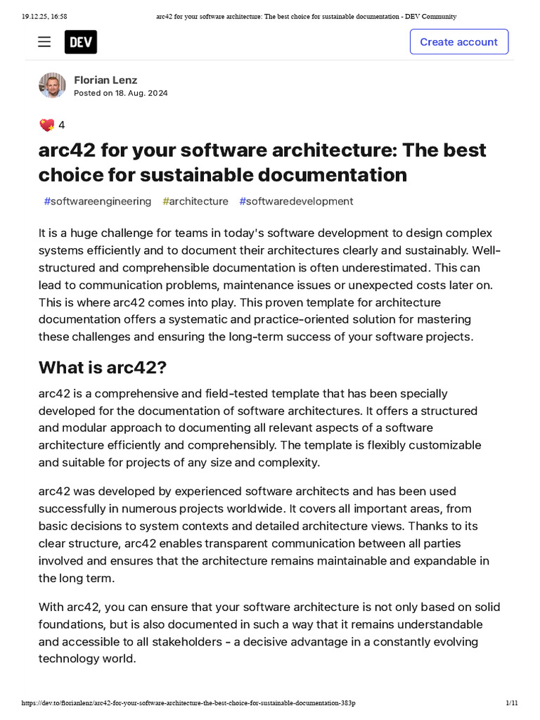 Arc42 For Your Software Architecture - The Best Choice For Sustainable ...