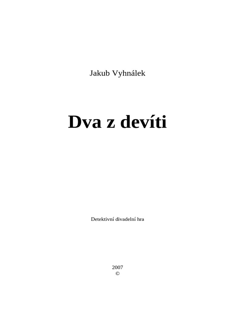 ++ Vyhnálek - Dva Z Devíti | PDF