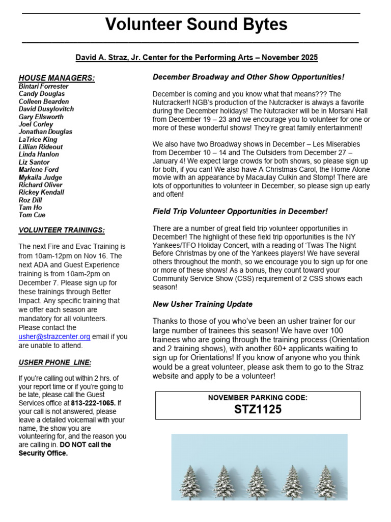 November 25 Usher Sound Bytes | PDF