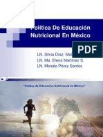 Política de Educación Nutricional en México