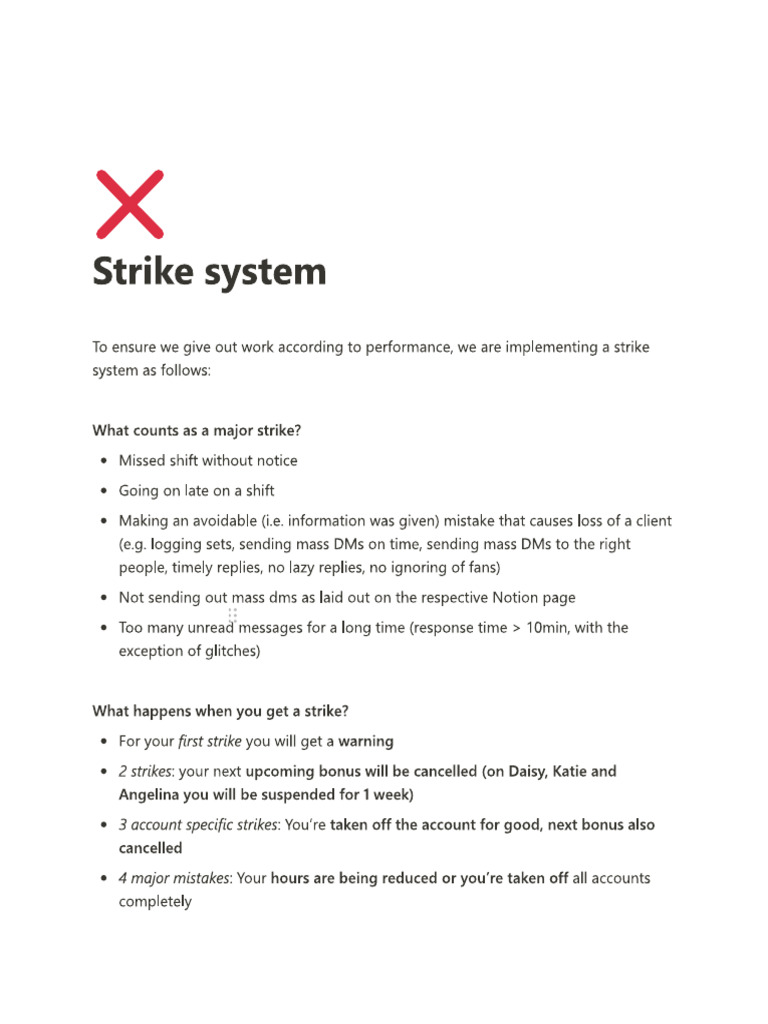 Strike Sytem | PDF