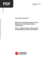 As 2106.2-2005 Methods For The Determination of The Flash Point of Flammable Liquids (Closed Cup) Determinati