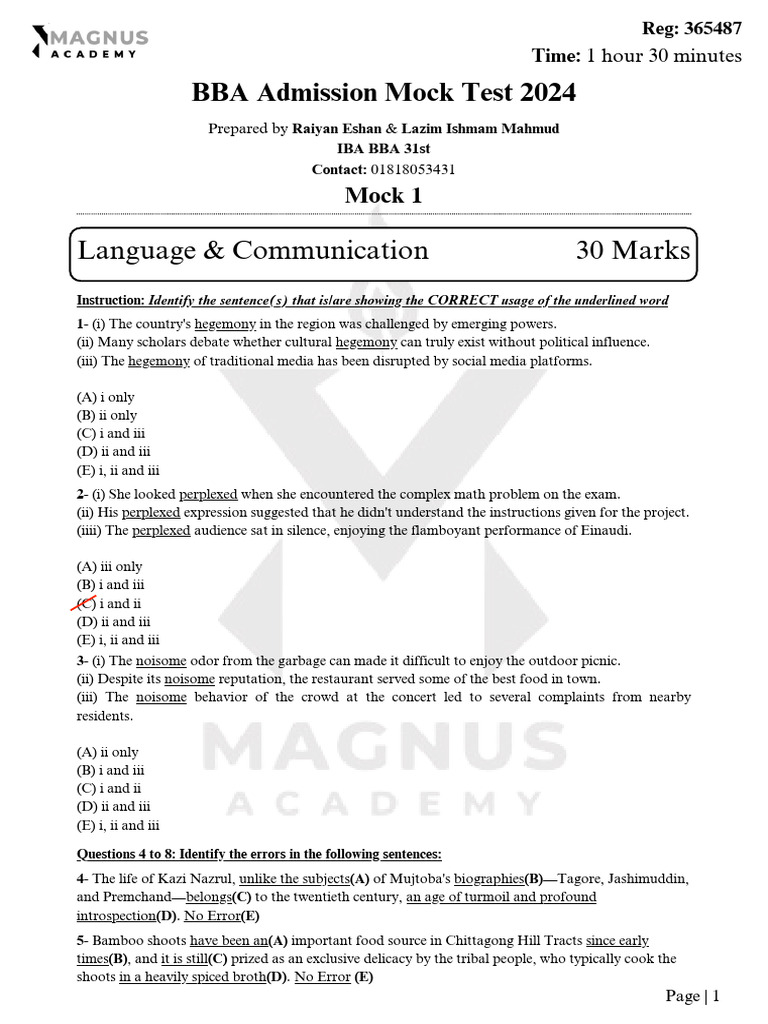 Full Length 1 QP | PDF | Computer Keyboard
