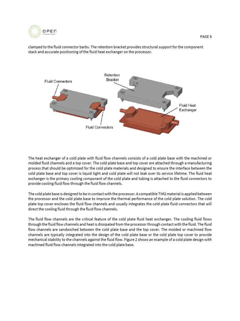 OCP Cold Plate Development and Qualification with Integrated Comments ...