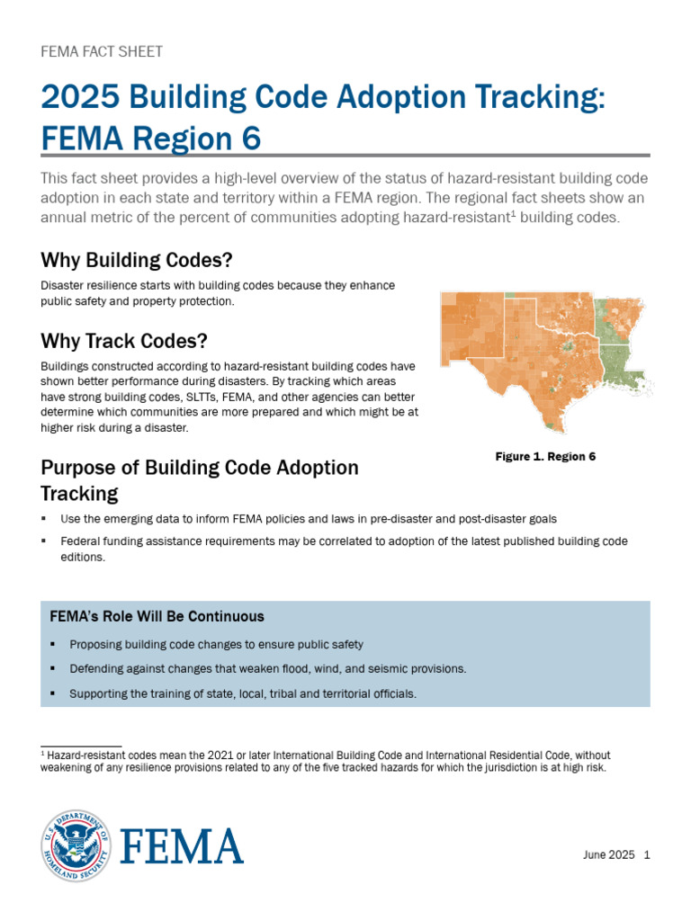 Fema Fy25 Bcat Region 6 Report | PDF | Federal Emergency Management ...