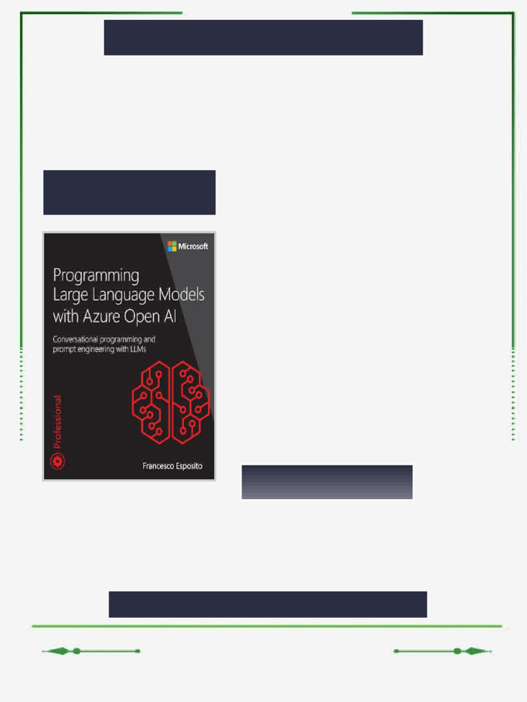 Programming Large Language Models With Azure Open Ai: Conversational ...