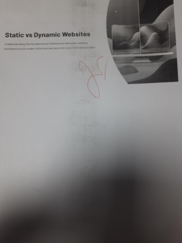 Static vs Dynamic Websites Explained | PDF | Websites | Databases