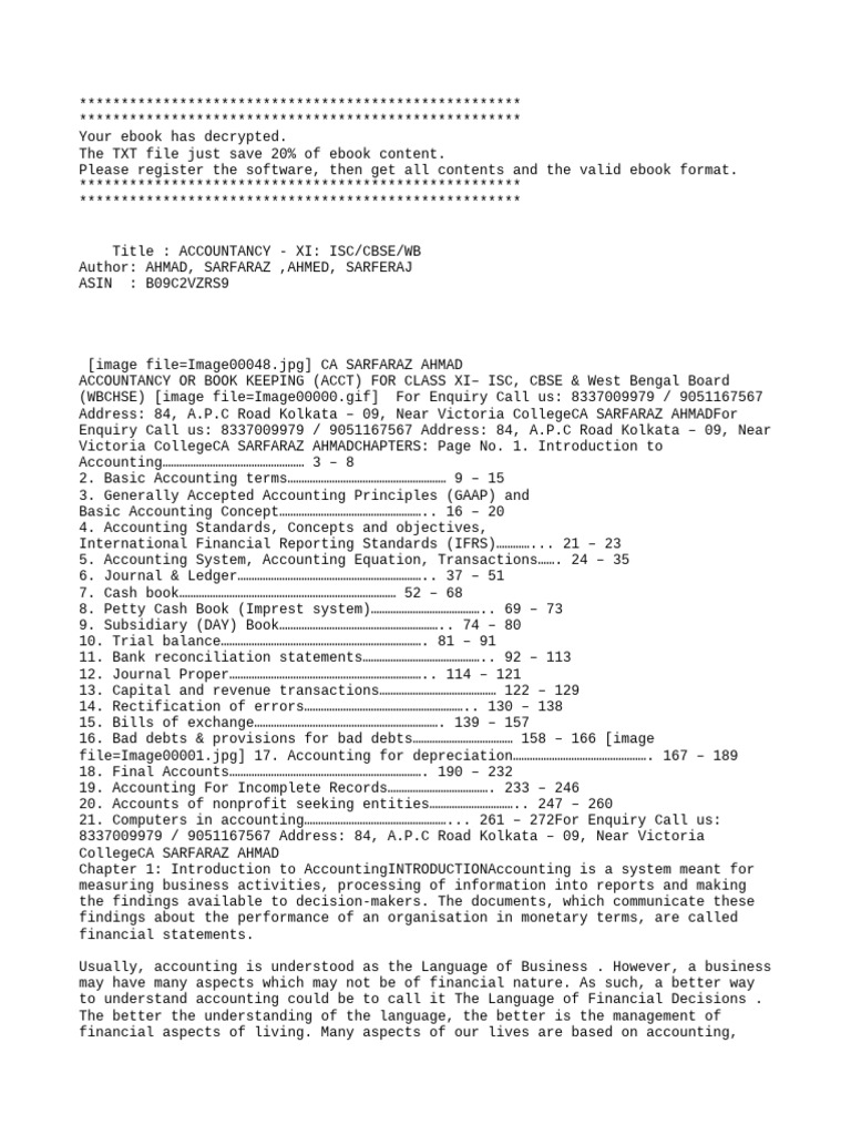 Accountancy Guide for Class XI Students | PDF | Debits And Credits ...