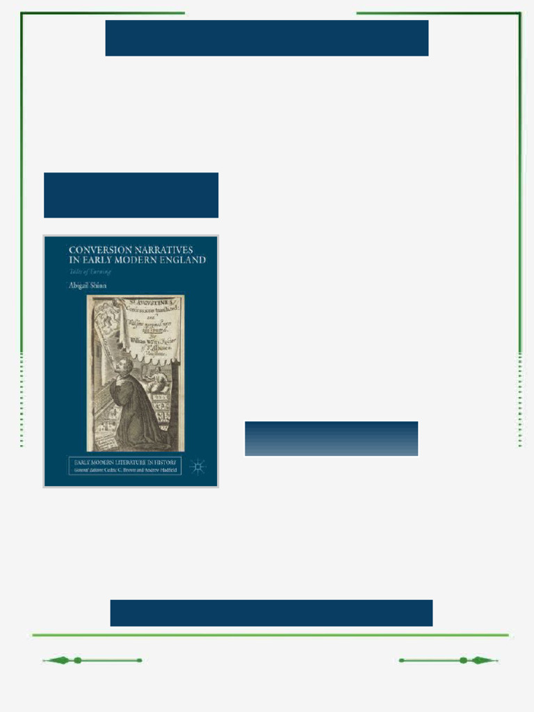 Conversion Narratives in Early Modern England: Tales of Turning Abigail ...