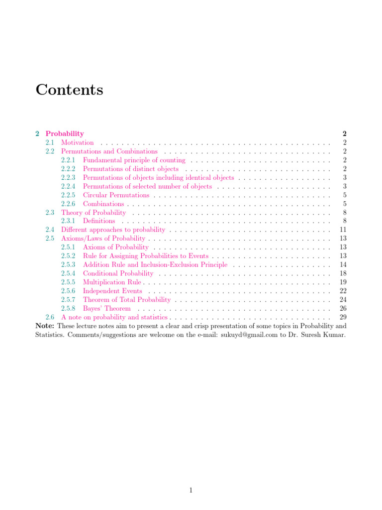 Chap2 Probability | PDF | Probability | Bayesian Probability