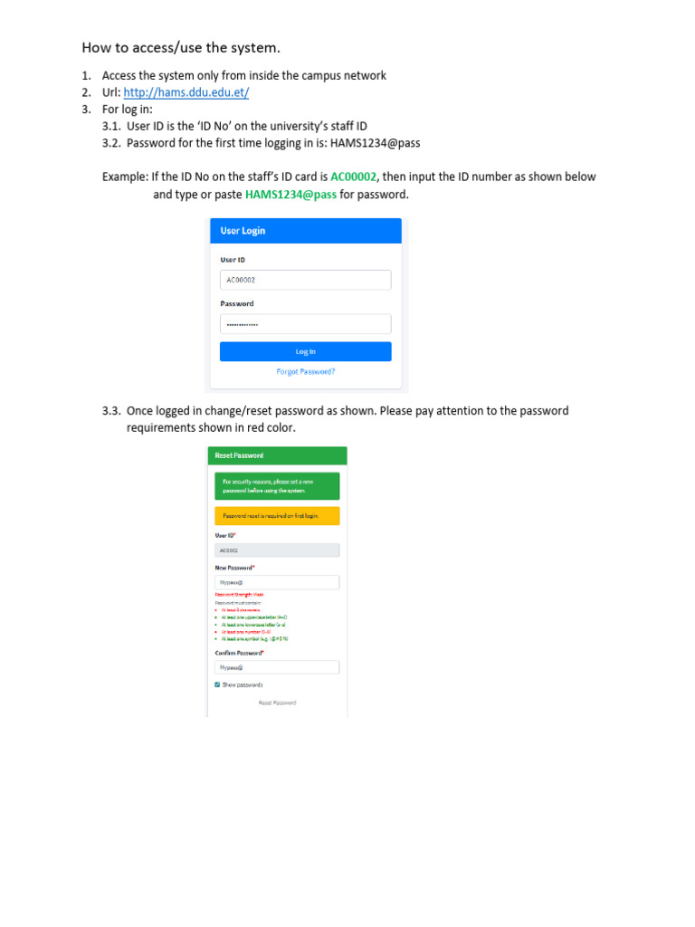 Accessing the Campus System Guide | PDF