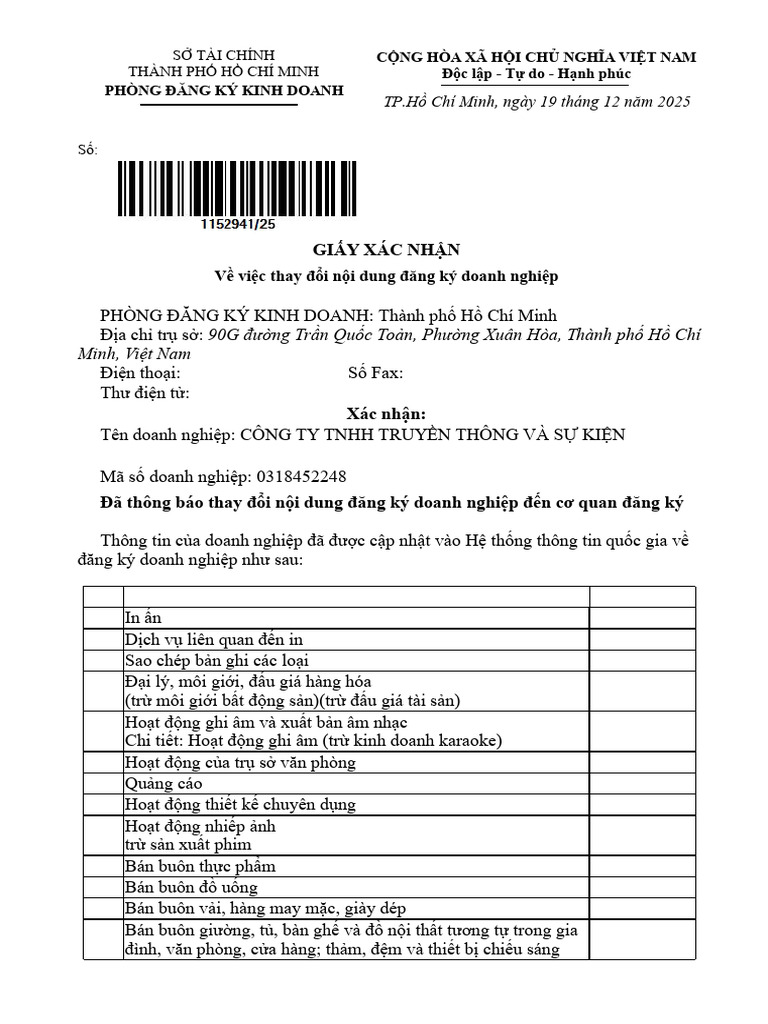 Industry Codes and Names List | PDF