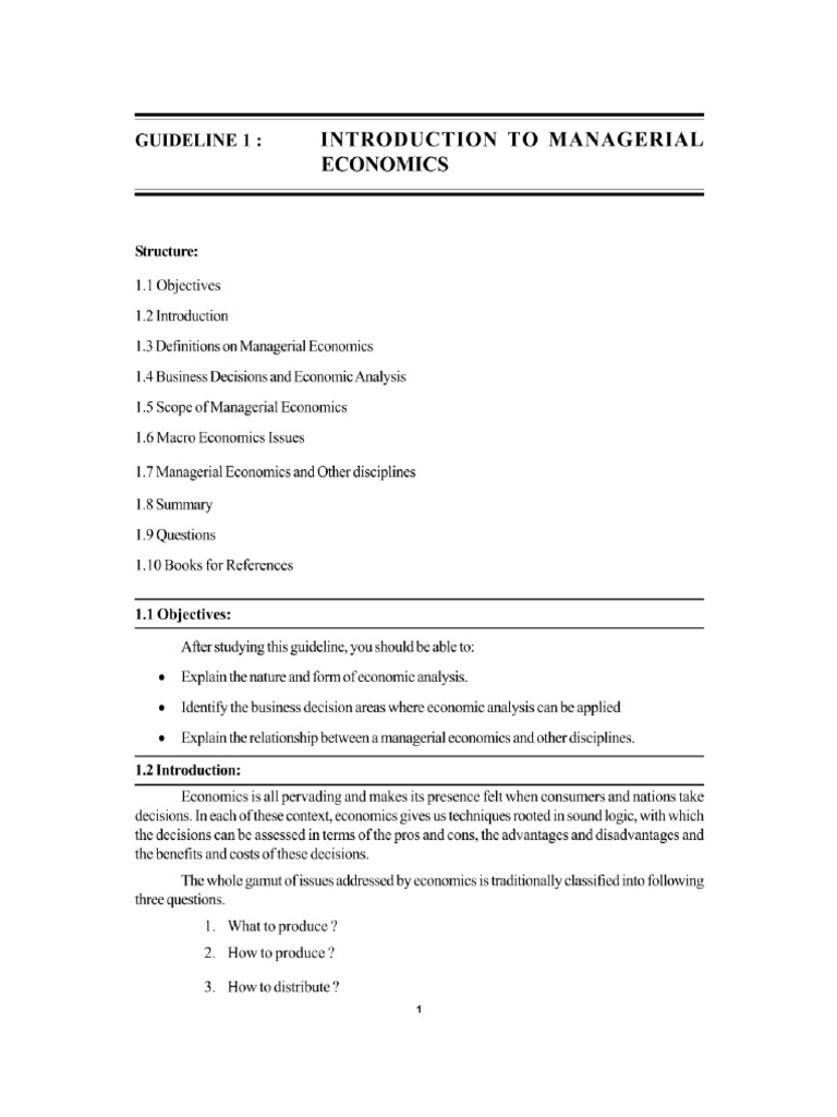 Introduction to Managerial Economics Guide | PDF | Demand | Economics