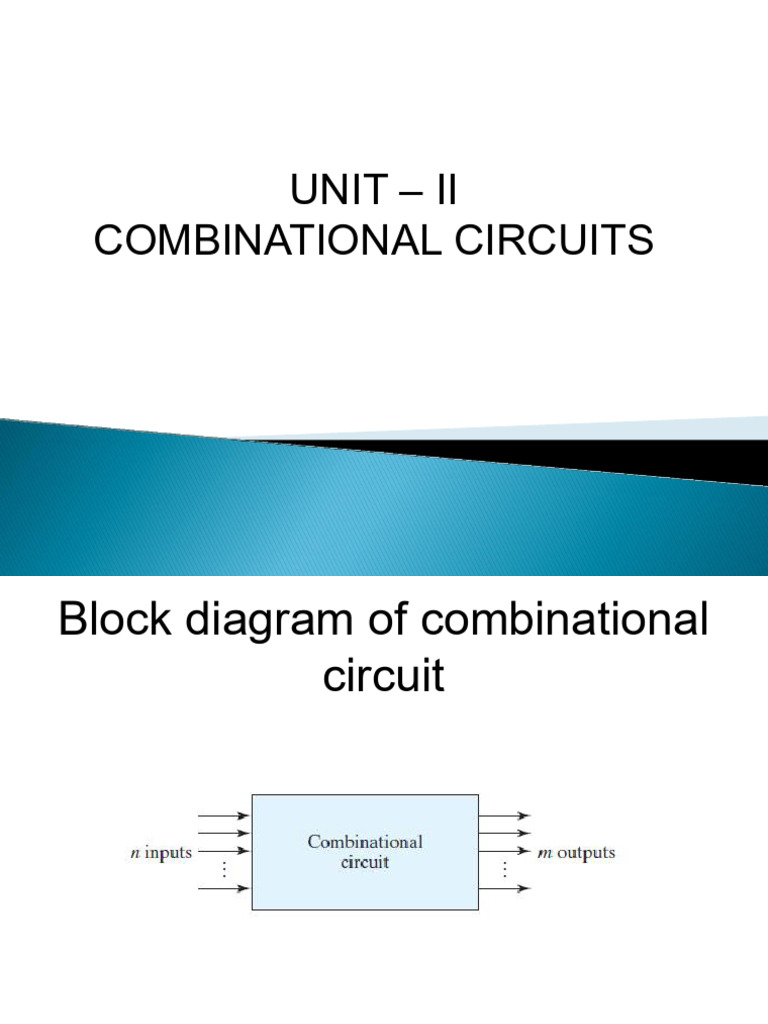 Combinational Circuits Overview | PDF