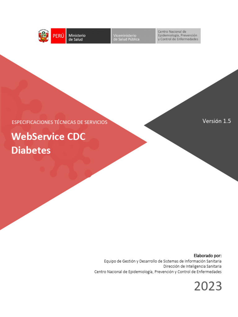 Especificaciones WebService CDC Diabetes | PDF | Red mundial | Internet ...