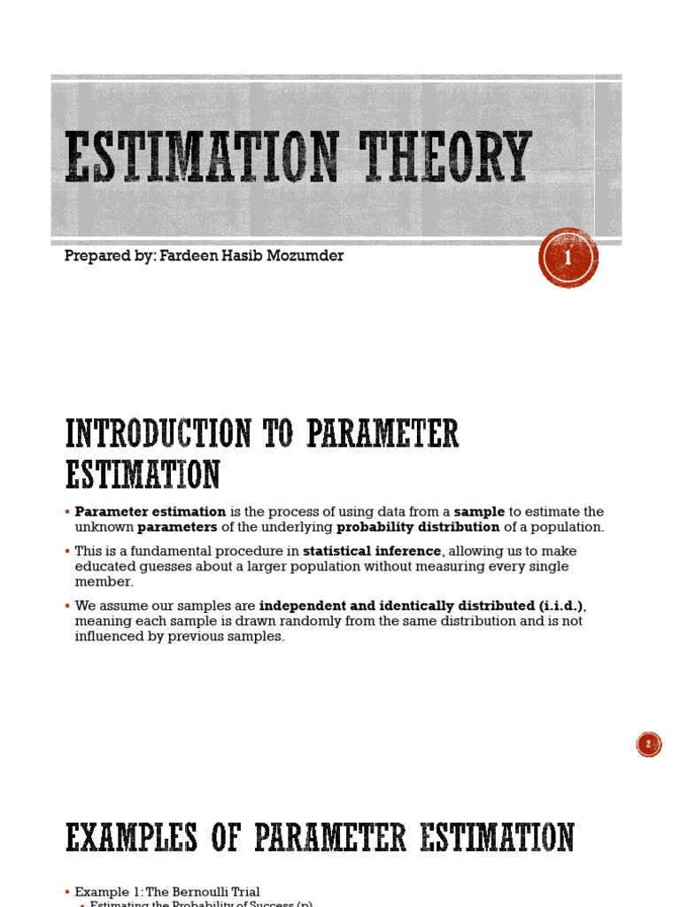 RSP Class 17 | PDF | Estimator | Probability Distribution