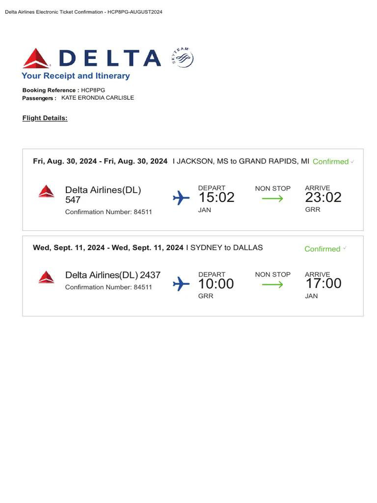 Delta Ticket | PDF
