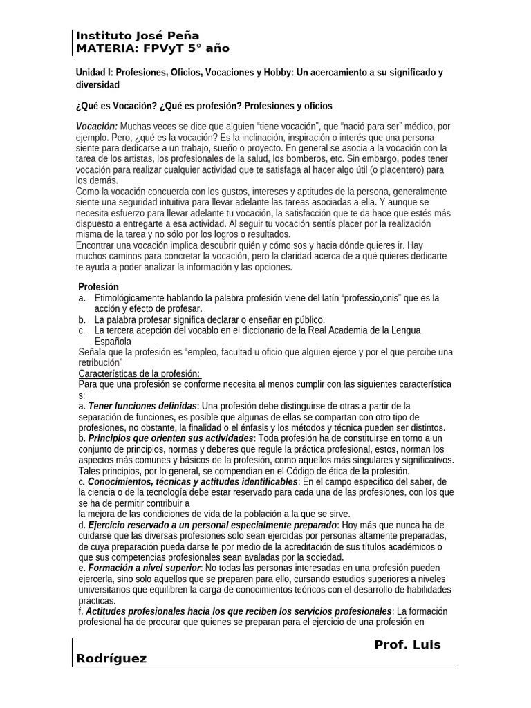 TP 01 U1 - FPVyT | PDF | Titulo academico | Sociedad