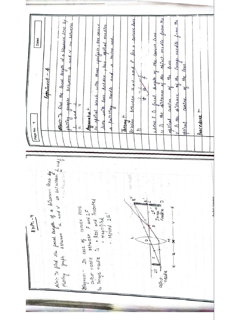 Physics Experiment 5,6,7,8 of Section B | PDF
