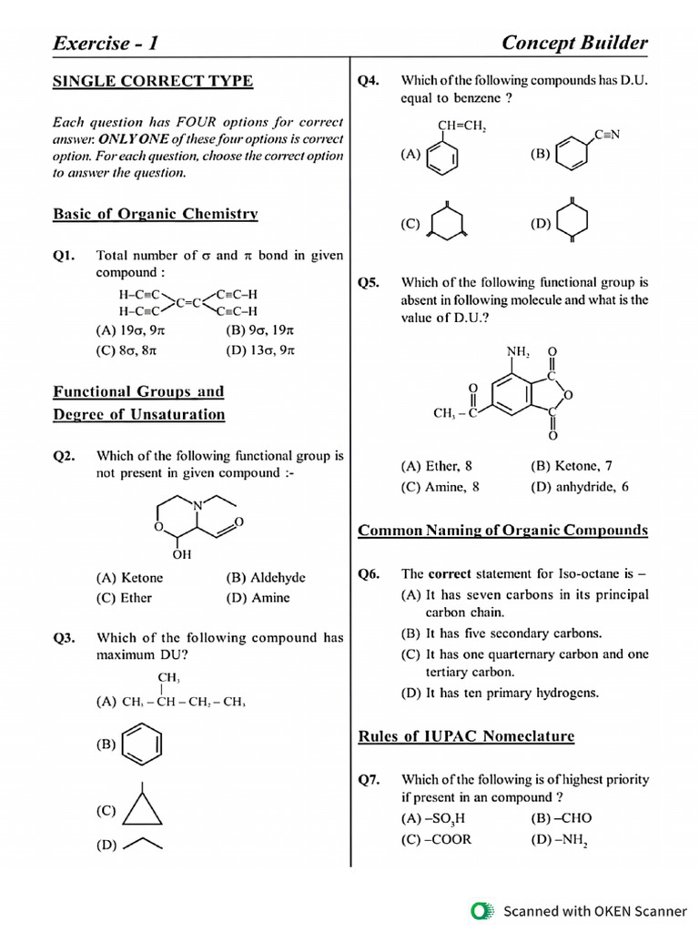 IUPAC Assignment | PDF