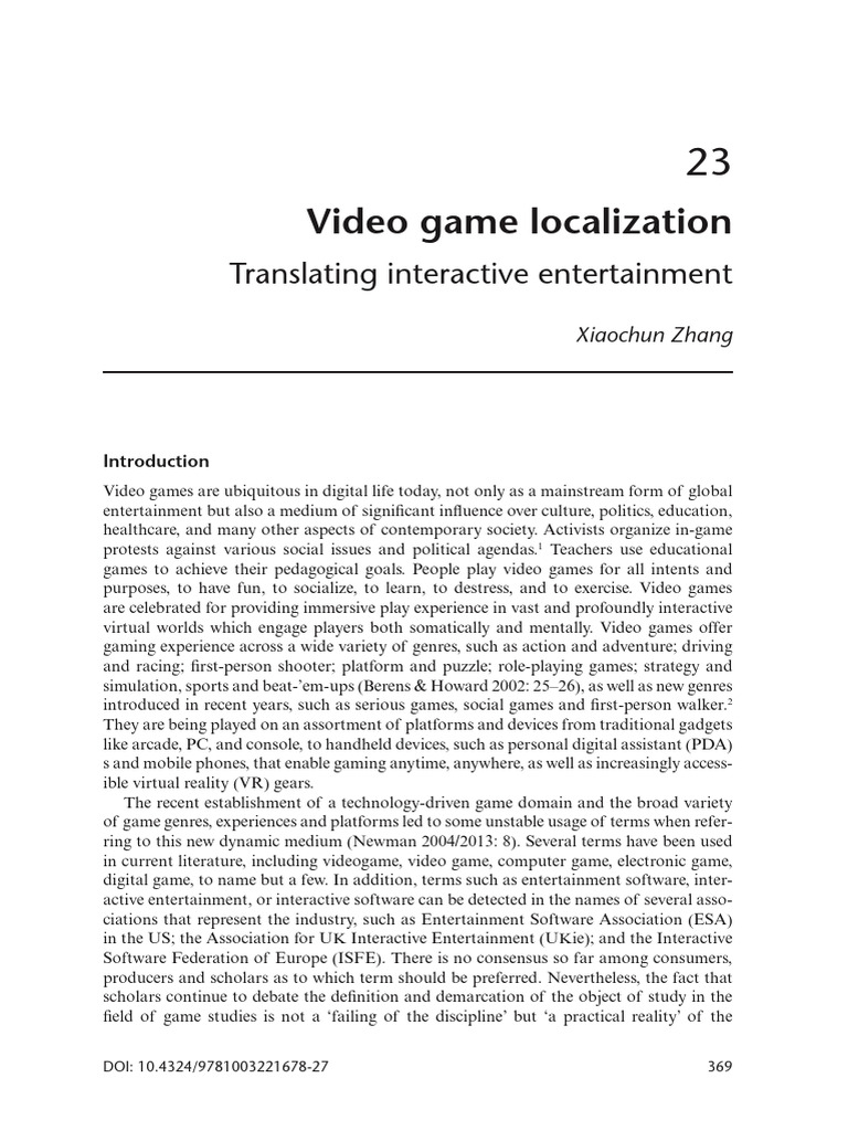 Video Game Localization Explained | PDF | Video Games | Translations