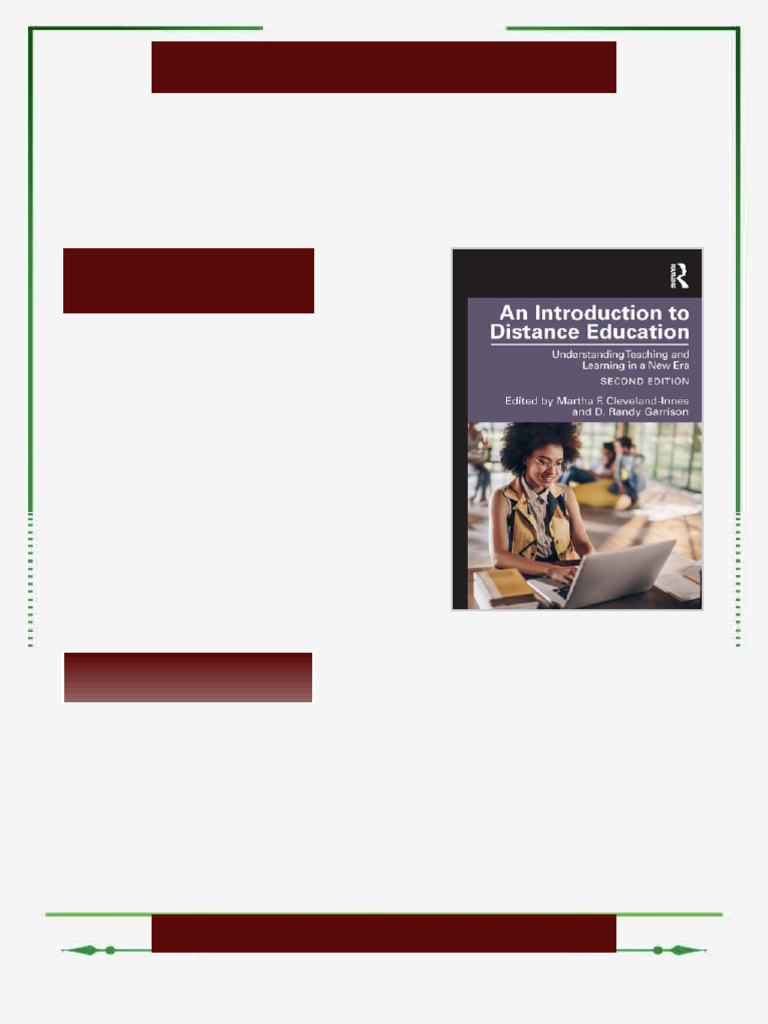 An Introduction To Distance Education Understanding Teaching and ...