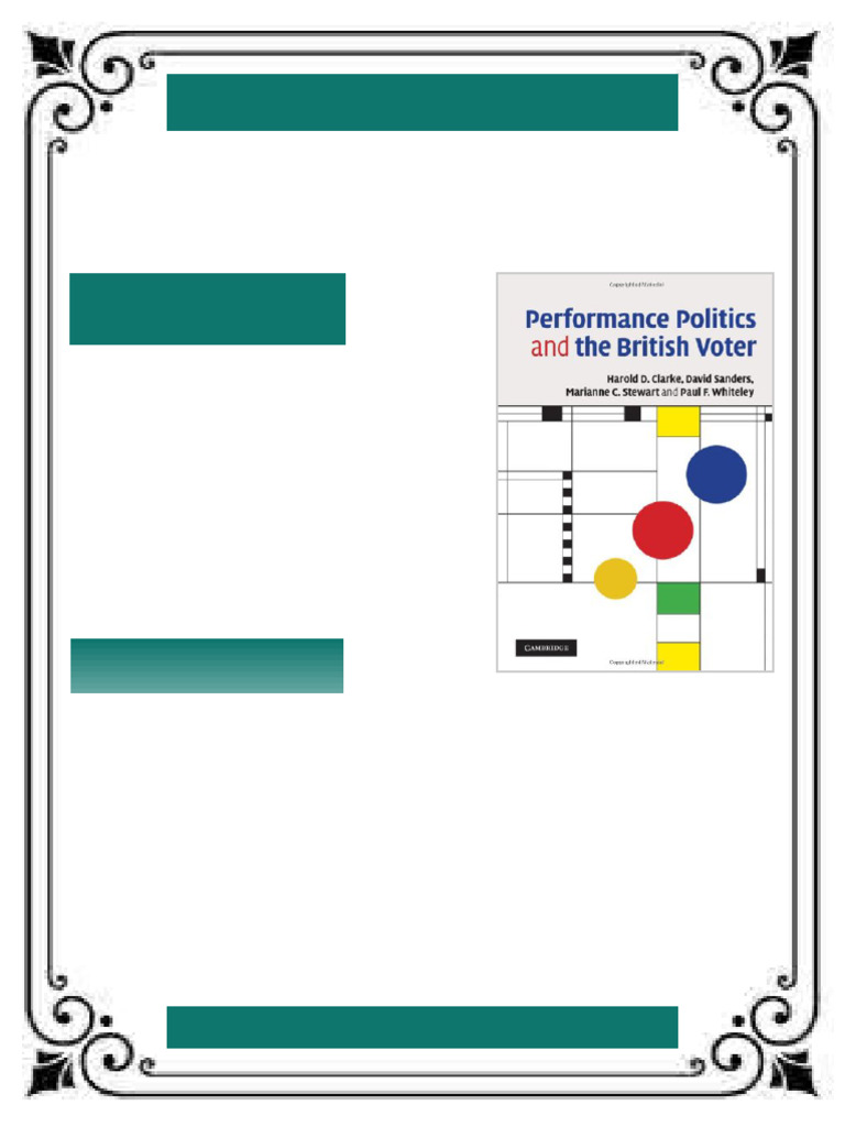 Performance Politics and the British Voter 1st Edition Harold D. Clarke ...