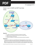 Ccnpv6 Route Lab4-4 Eigrp Ospf Case Study Student