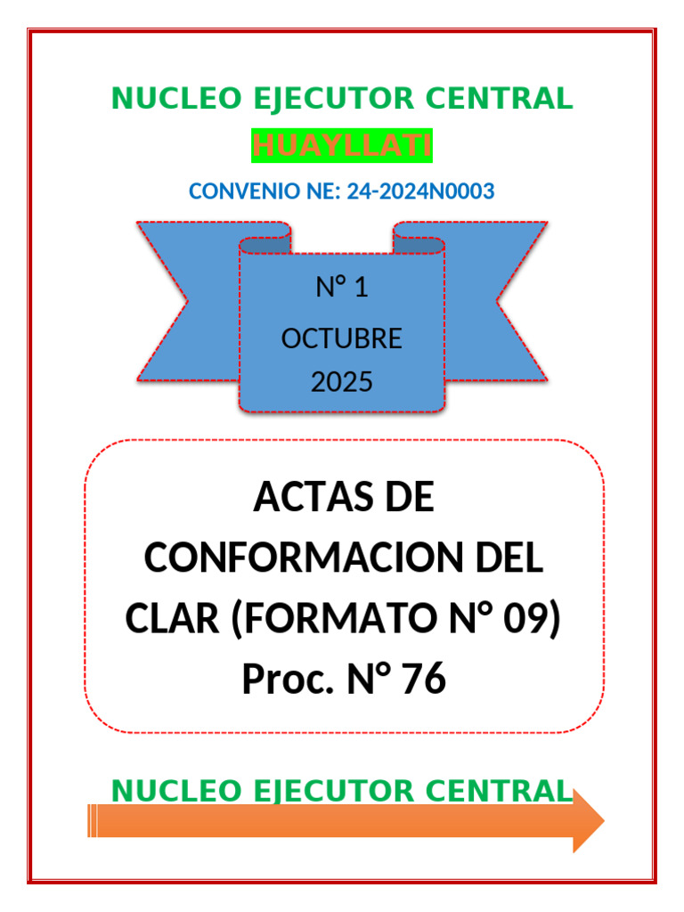 Nucleo Ejecutor Central Separadores Huayllati | PDF