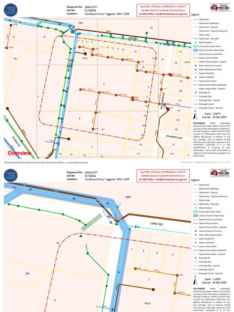 Central Coast MWTP Mains Plan 2024 | PDF