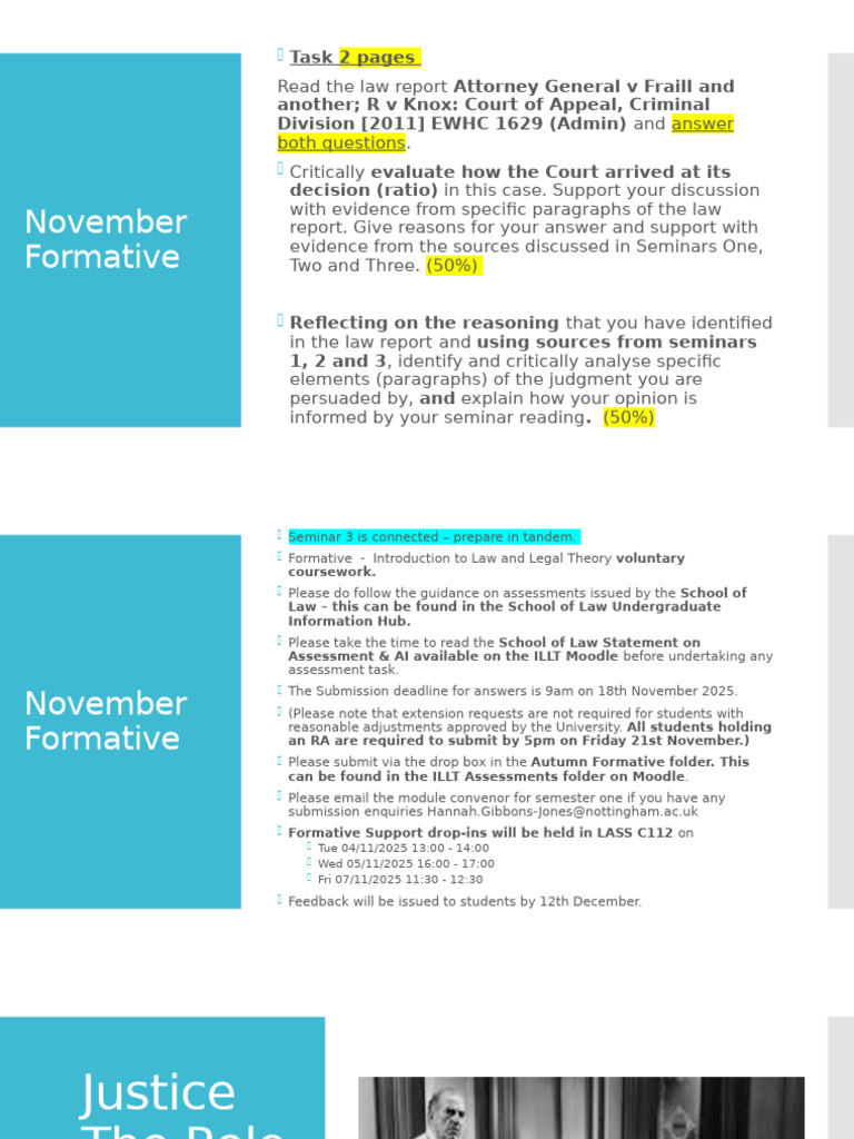 2526 ILLT Week 6 Lecture One - Accessing Justice - The Jury | PDF ...